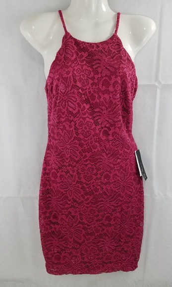 BCX Halter Dress Wine Juniors size 3 - Picture 2 of 6